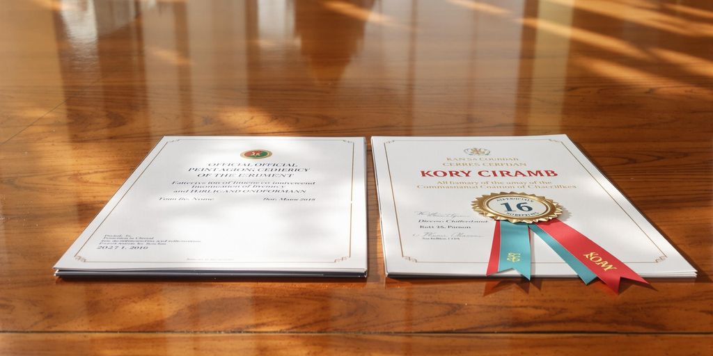Two distinct official documents side by side.